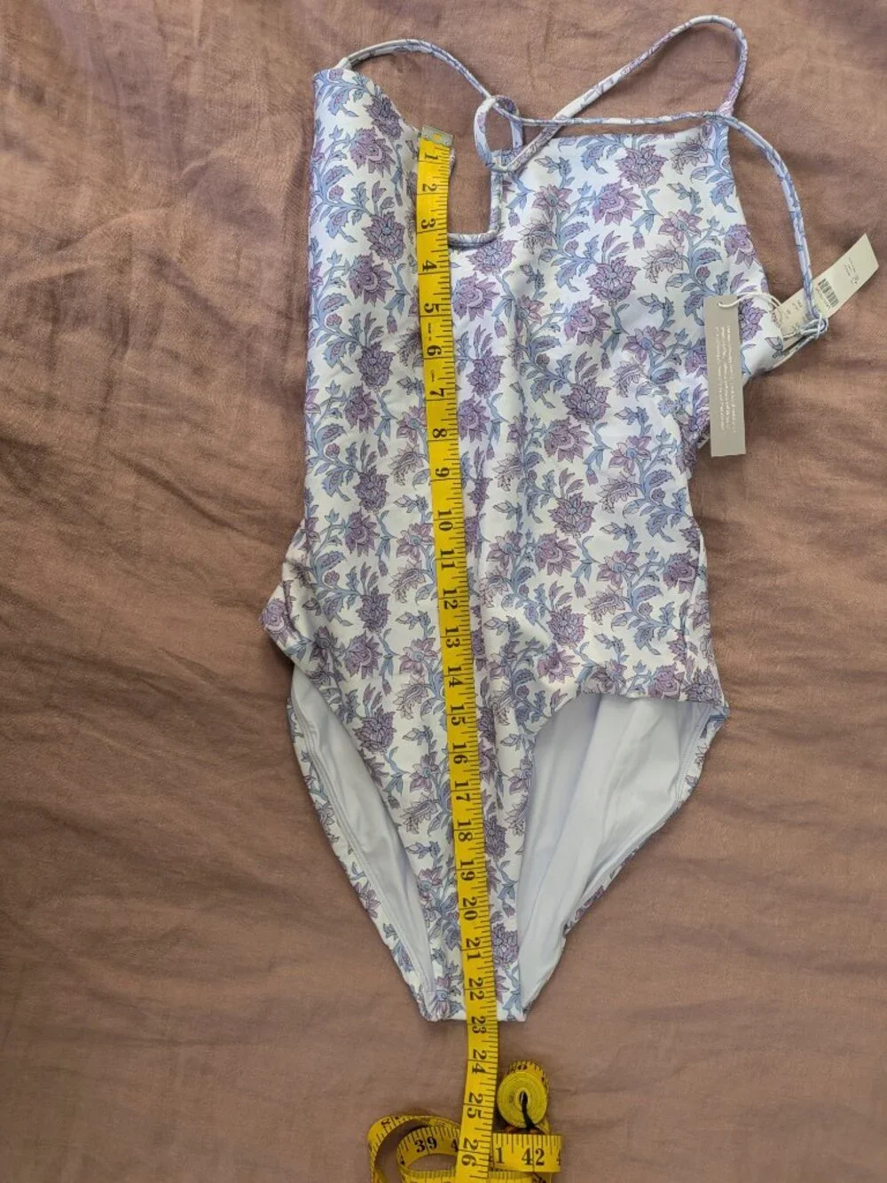 NWT J.Crew Mira Classic Sculpt One-Piece Swimsuit Purple Paisley SIZE 10